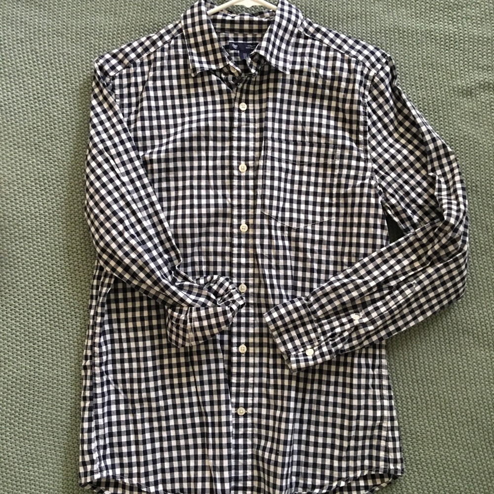 Gap S Gingham button down